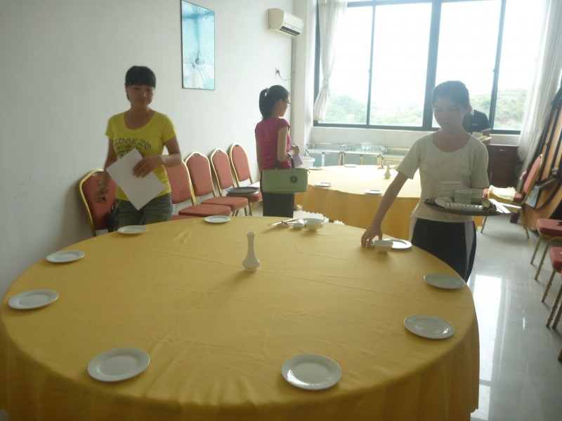 中餐宴會項目學生競技場面